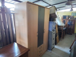 A Large  Modern Hanging Wardrobe. L.135 D.57 H.205 Cm,