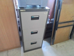 A Modern Steel 3 Drawer Filling Cabinet. W.47 D.62 H.102 Cm.