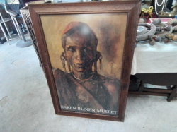 A Large High Quality Print Picture on Framed & Glazed of Karen Blixen Museet. 75x113 Cm.