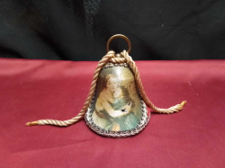 A really ornate beautiful musical bell.W.9 H.8 Cm.