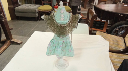 A dummy mannequin jewelry holder with Egyptian style necklace. W.H.Cm. 