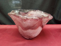 Lovely Murano Italy vase. W.24 H.17 Cm. 