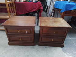 A Pair of Nice Bedside Cabinets.  W.54 D.47 H.48 Cm. 