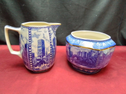 A Nice Jug H.15 Cm.and A Bowl H.12 Cm.by Ringtons.