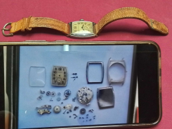 LONGINES Art Deco Period 1928 Men's Wristwatch. Features a 15 Jewel Movement and a 14K White Gold Plated Case. Recently Serviced and In Proper Working Order.  