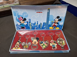 A Collectable set of Mickey Mouse Enamel key holders from Hong Kong