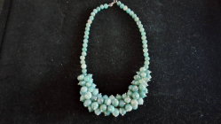 Beautiful handmade green Agate necklace.
