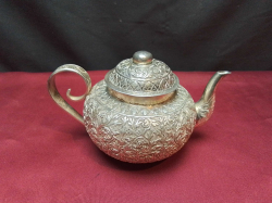Cambodian Silver Tea Pot 319 gram. W.15 H.8 Cm.