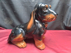 A Vintage Canuck Basset Hound Dog.W.18 H.28 Cm.  