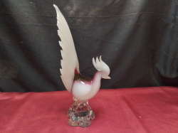 A large special made Murano pheasant. W.15 H.31 Cm.