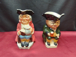 A Sylval Toby Jug and Another with Indistinct Mark.( A Medium Size)