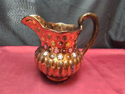 A Large Old Welsh Luster Jug. W.20 H.19 Cm.