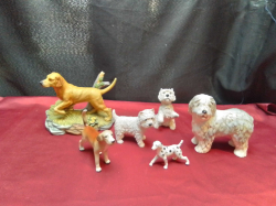 A Group of 6 Various Dog  Models.