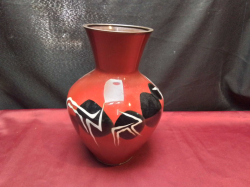 A Vintage cloisonné vase. W.16 H.24 Cm.  
