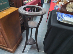 A Wooden Pot Stand A/F. W.35 H.90 Cm.