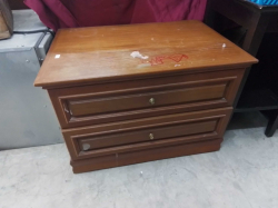 A Small 2 doors Chest. W.69 D.47 H.48 Cm. 