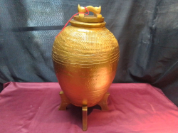 Vintage Swivel Dressing mirror, with 2 Vintage Candle Holders.W.20 H.46 Cm.