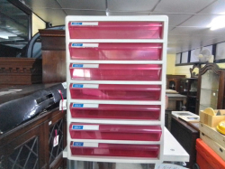 A 7 Drawers Document Cabinet.