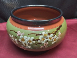 An Unusual Stoneware Salad Bowl  W.24 H.13 Cm.
