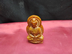 Natural Xiuyan Jade Shakyamuni Buddha Pendant. H.9.5 Cm.
