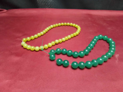 2 Lovely jade necklaces.
