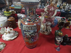 A Very Large Chinese Vase.( chip to rim). W.24 H.60 Cm.