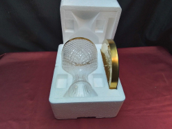 An Unusual Glass Revolving Decanter.