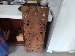A Lovely Wooden Carved panel.35x91 Cm.