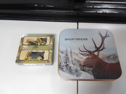 3 Interesting Old Tins and 2 Ringtone Cars.