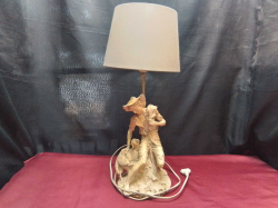 A Vintage Apsit Brothers of California Bowboy Lamp. W.15 H.32 Cm. 
