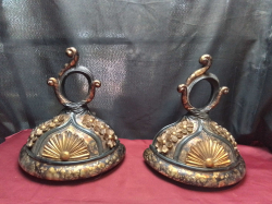 A Pair of Vintage Vintage Hanging Lamps. W.30 H.34 Cm.