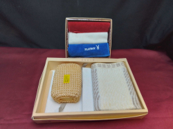 3 Playboy hand towel with other box  of shower kit ( new)