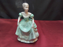 A Coalport Fiqure of Ladies of Fashion Herrietta. H.20 Cm.