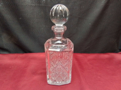 A Lovely Cut Glass Decanter. W.27 Cm. 