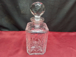 A Lovely Cut Glass Decanter. H.25 Cm.