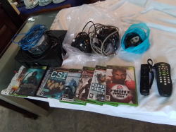 X Box 360+ 8 Games DVD Remote Control 2 Controls