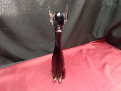 A special made Tall Murano standing dog. H.31 