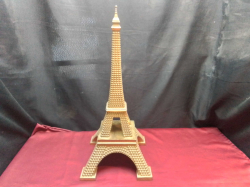 A Lovely Wooden Elfel Tower. W.24 H.55 Cm.