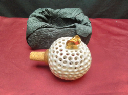 A Lovely Apple Wine Stopper Handmade Ceramic.