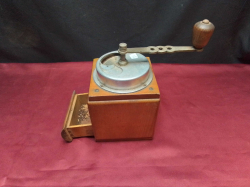 An Antique Coffee Grinder. W.12 H.22 Cm.
