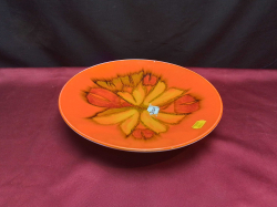 An Orange Antique Plate 