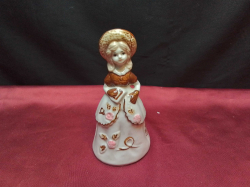A Vintage Porcelain Bell Figure of A Girl.H.15 Cm.