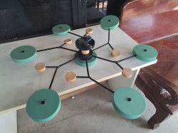 Modern LED Ceiling Light. W.92 Cm.