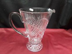 A Large Cut Glass Water Jug. W.26 H.24 Cm.
