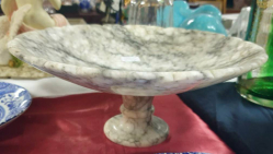 A beautiful large hand carved marble tarsier. W.30 H.13 Cm.