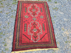 Persian Lovely Balauch Tribble Carpet.86x137 Cm.