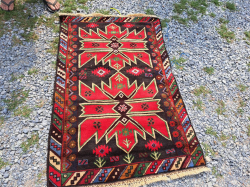 Persian Lovely Balauch Tribble Carpet.84x126 Cm.