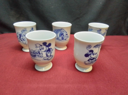 5  Disney character collection mugs.H.11 Cm.