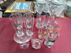 A Job lot of 17 Wine Glasses