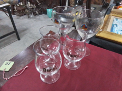 5 Large Wine Glasses
